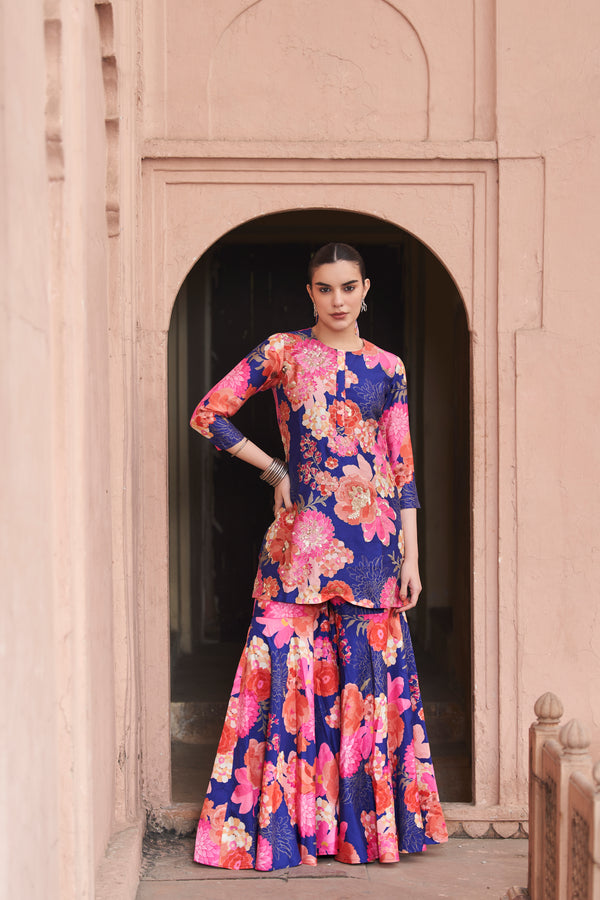 Blue Moroccan Highlight Sharara