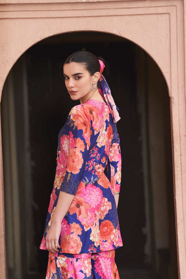 Blue Moroccan Highlight Sharara