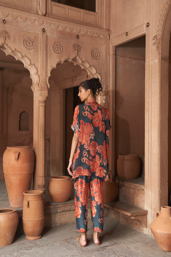 Navy Moroccan Sequin Co-ord Set