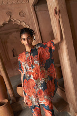 Navy Moroccan Sequin Co-ord Set