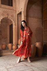 Vidya Balan in Red Moroccan Kaftan