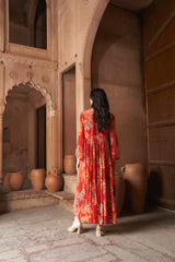 Vidya Balan in Red Moroccan Kaftan