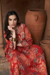 Vidya Balan in Red Moroccan Kaftan