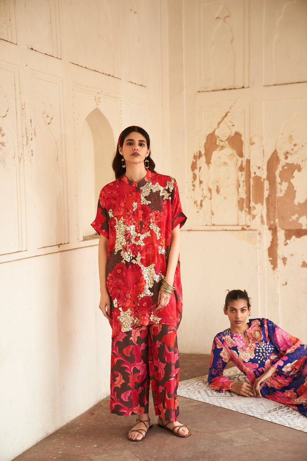 Brown Moroccan Sequin Co-ord Set