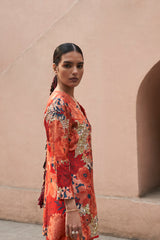 Red Moroccan Sequin Scallop Sharara