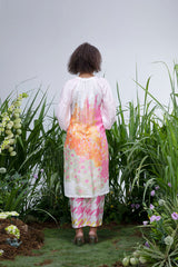 White Wildflower Zar Kurta Set