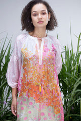 White Wildflower Zar Kurta Set