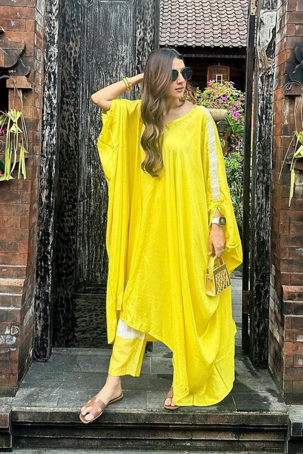 Meher Taluja in Wild Ginger Kaftan Set