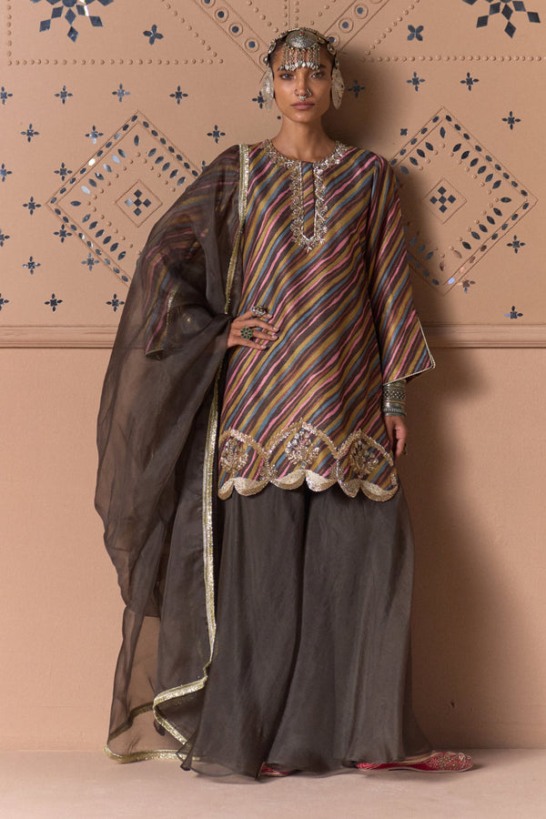 Saanjh Leher Sharara Set