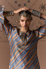 Neel Leher Silk Sharara Set