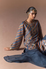 Neel Leher Silk Sharara Set