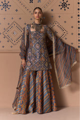 Neel Katha Sharara Set