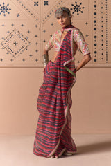 Gul Leher Saree