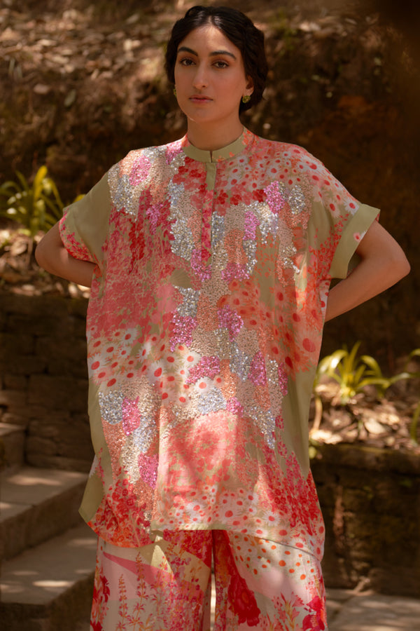 Divya Bopanna in Green Cardinal Co Ord Set