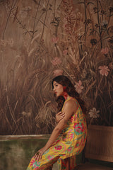 Sunshine Yellow Silk Kurta Set -Archana Shah