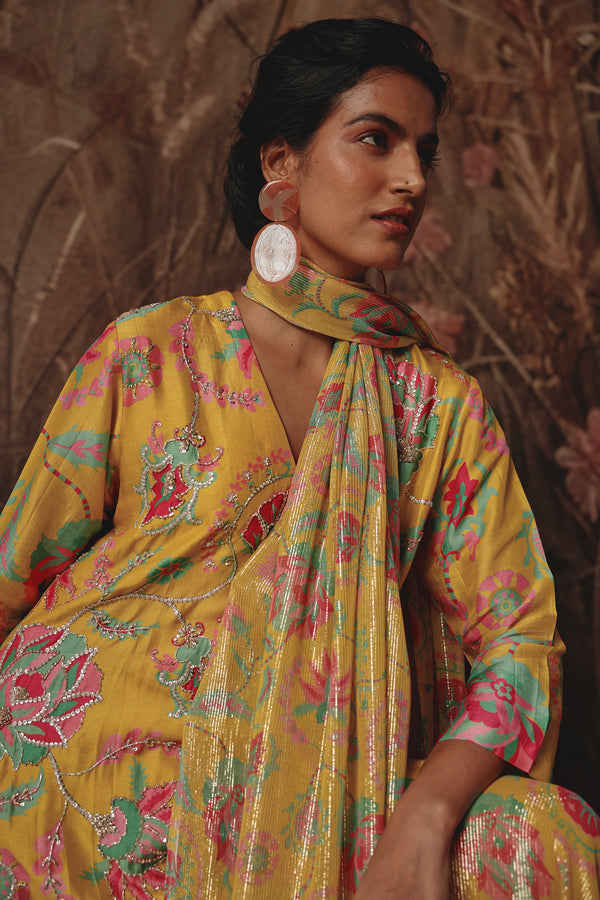 Solstice Bloom Sharara Set