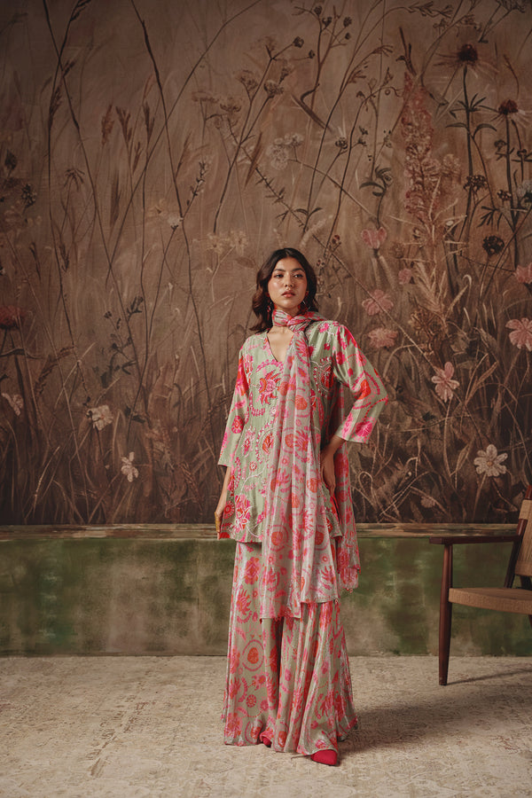 Mirage Meadow Sharara Set