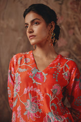 Fire Lily Sharara Set