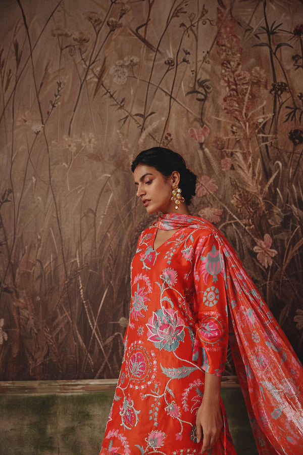 Fire Lily Sharara Set