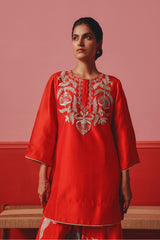 Crimson Sharara Set