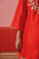 Crimson Sharara Set