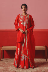 Crimson Sharara Set
