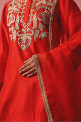 Crimson Sharara Set