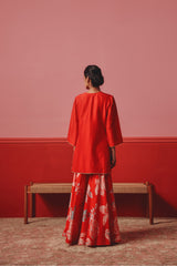 Crimson Sharara Set