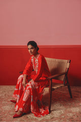 Crimson Sharara Set