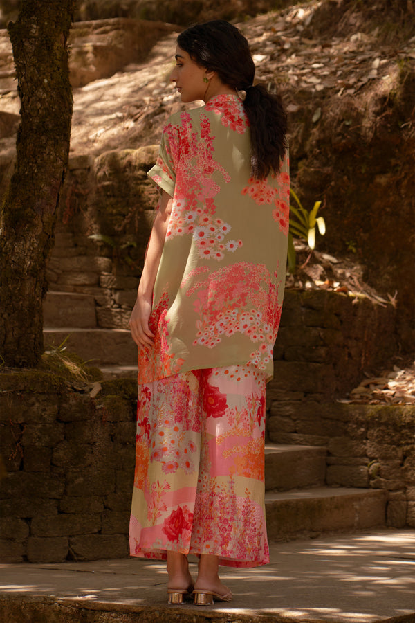 Divya Bopanna in Green Cardinal Co Ord Set