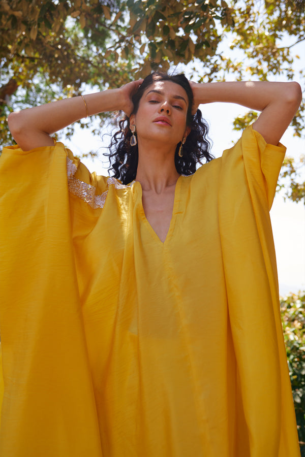 Meher Taluja in Wild Ginger Kaftan Set