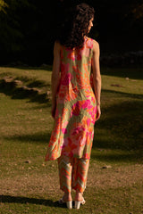 Lupine Silk Sleeveless Kurta Set - Archana Shah
