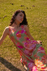 Lupine Silk Sleeveless Kurta Set - Archana Shah