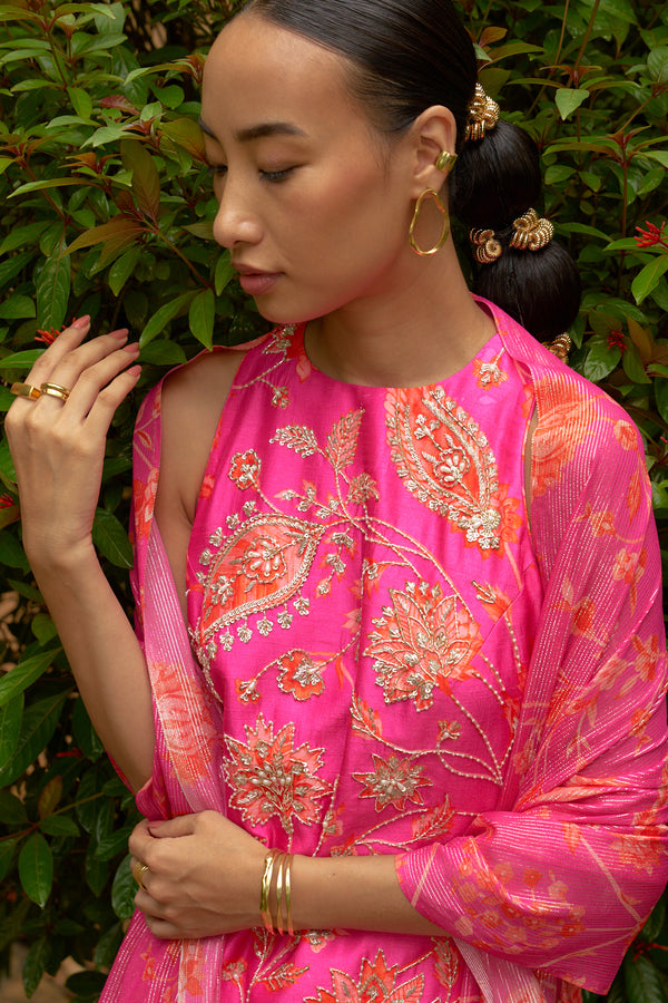 Prajakta Koli in Dahlia Halter Neck Sharara