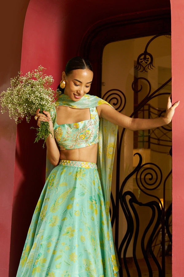Azure Lehenga