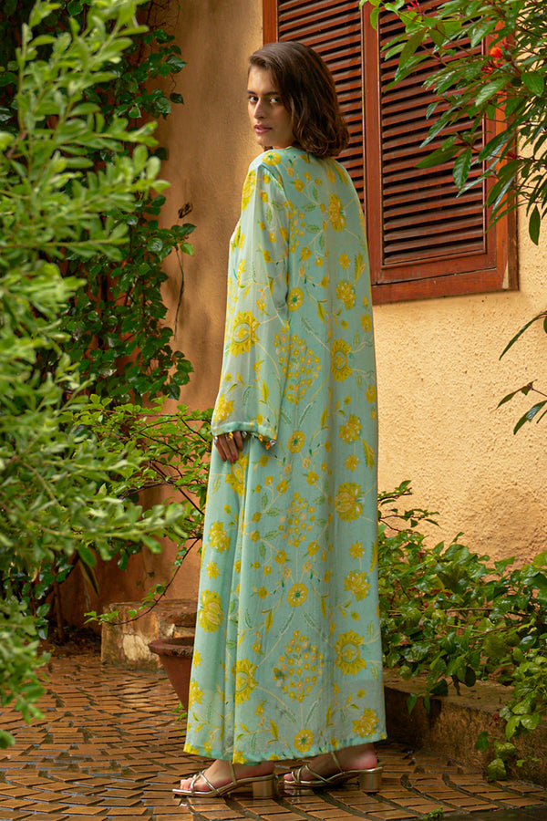 Azure Maxi Kaftan