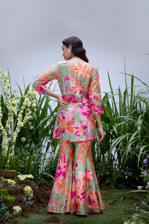 Green Coloured Jacket Set