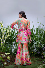 Green Coloured Jacket Set