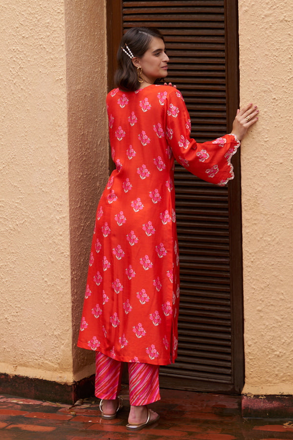 Scarlet Kurta Set