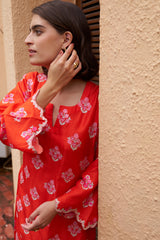 Scarlet Kurta Set