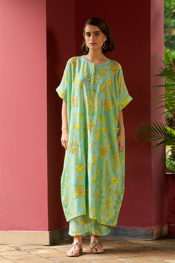 Azure Oversized Kurta Set