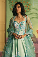 Celadon Bloom Lehenga Set