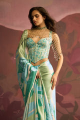 Mint Veil Saree