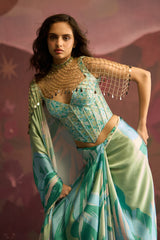 Mint Veil Saree
