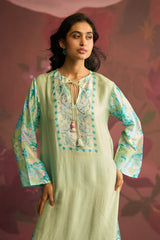 Sage Bloom Kaftan