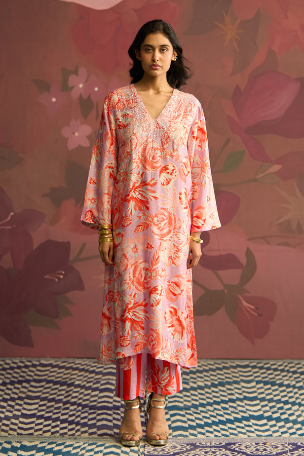 Blush Bloom Kurta Set