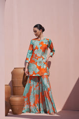 Orange Moroccan Highlight Sharara