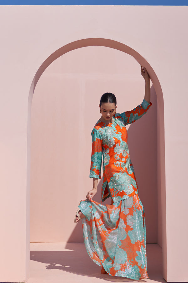 Orange Moroccan Highlight Sharara