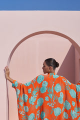 Orange Moroccan Coin Yoke Co-ord Set