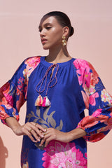 Blue Moroccan Organza Zar Set